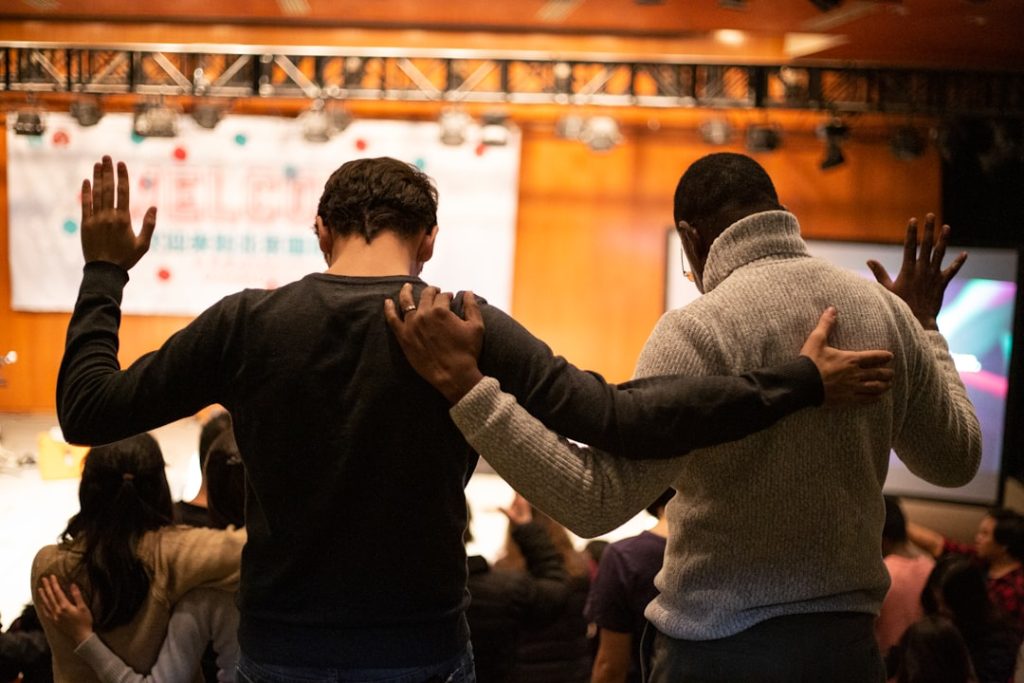 These two guys praying together was a touching moment.